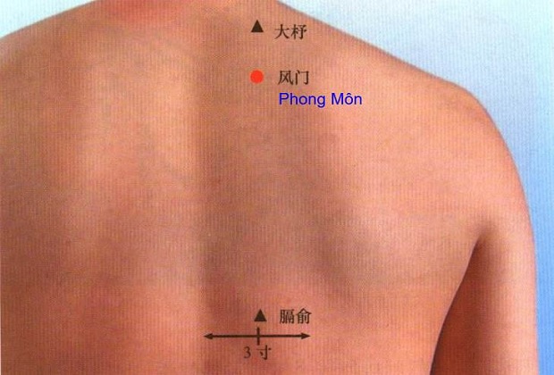mát xa toàn thân với Huyệt phong môn